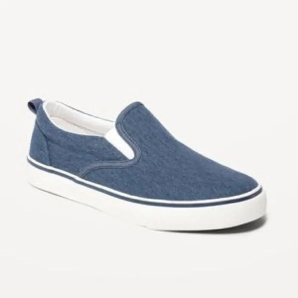 OLD NAVY Gender Neutral Slip-On Sneakers in‎ Chambray - Picture 1 of 4